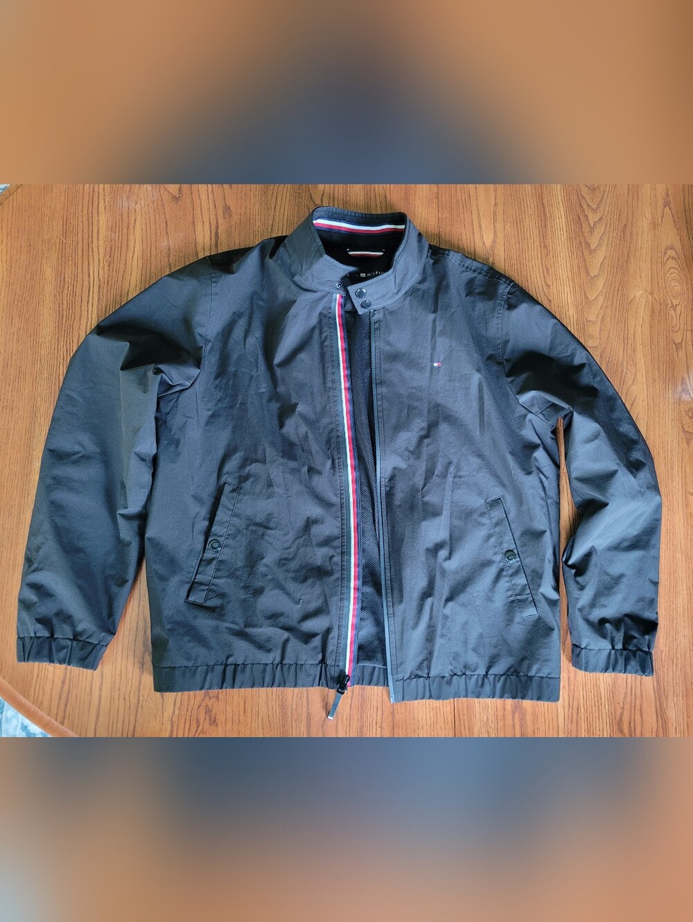 Tommy Hilfiger Men's Black Harrington Jacket